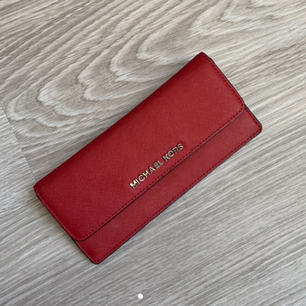 Red Michael Kors Wallet